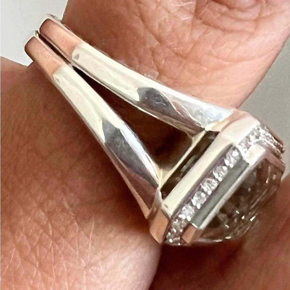 David Yurman Prasiolite statement ring - Picture 4 of 8